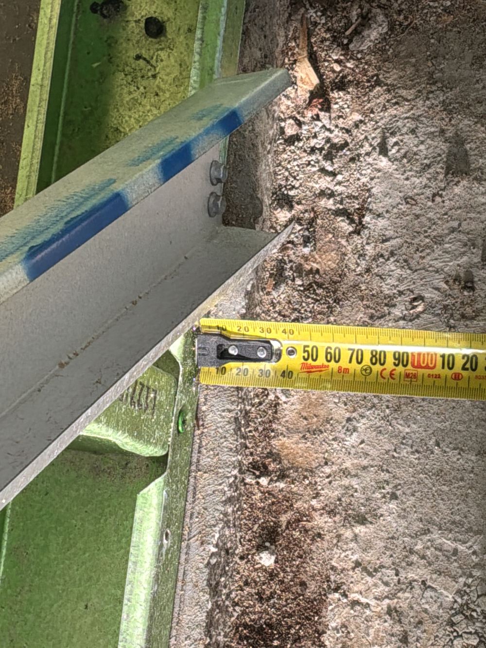 Shower set down poking past the wall frame, which upsets the lining, Ermington, Tallawong