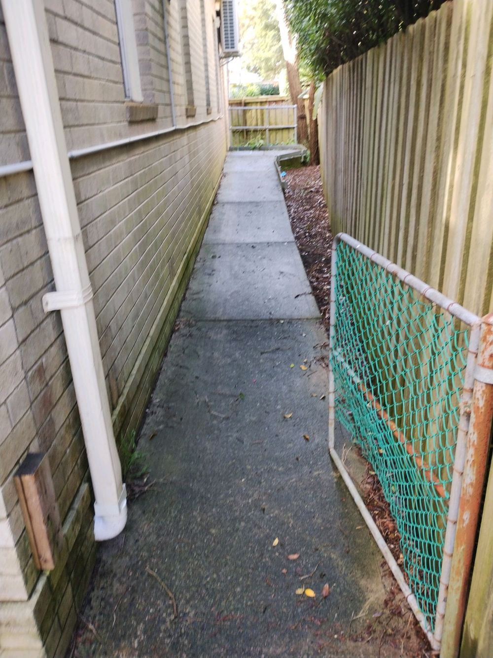 Further major cracking in the same concrete, logged for the engineer, Forestville, Tallawong
